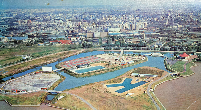 La visión de la Ciudad Deportiva desde la isla del Estadio