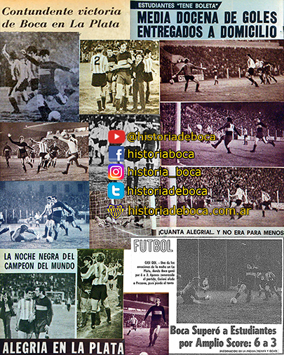 Boca goleó a Estudiantes 6-3