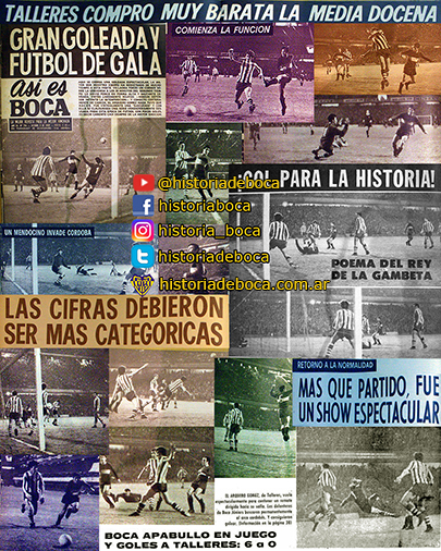 Boca goleó a Talleres 6 a 0