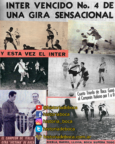 15 de diciembre de 1963: Boca venció al Inter 1-0 