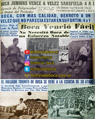 Boca goleó a Vélez 4-1