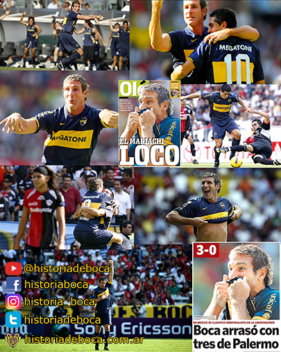 3 goles de Palermo en México