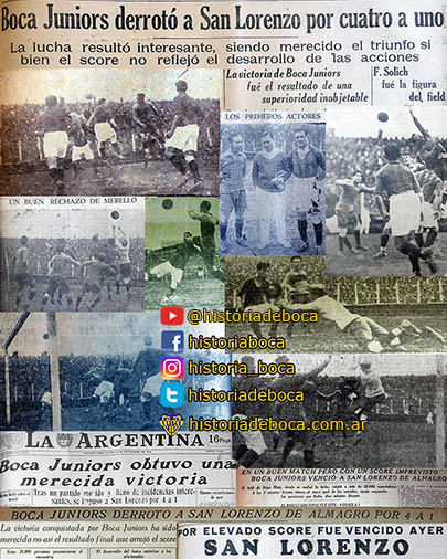 Boca goleó 4-1 a San Lorenzo