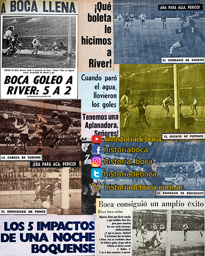 Boca goleó 5-2 a River